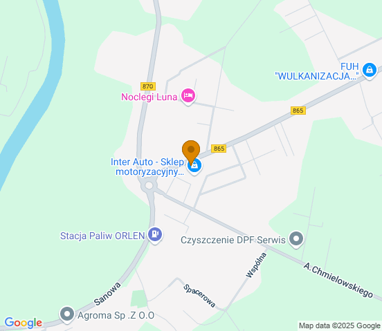 Mapa dojazdu do hurtowni motoryzacyjnej w miejscowości Jarosław