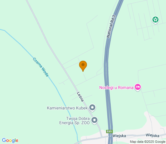 Mapa dojazdu do warsztatu samochodowego w miejscowości Rzeszotary