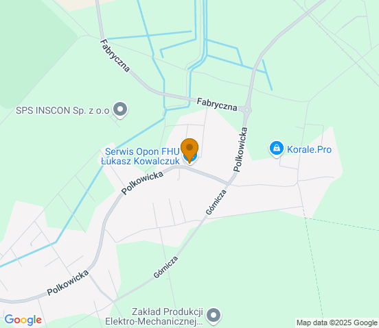 Mapa dojazdu do warsztatu samochodowego w miejscowości SOBIN