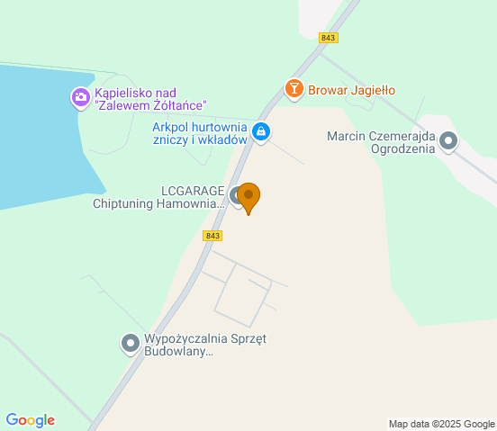 Mapa dojazdu do warsztatu samochodowego w miejscowości Pokrówka