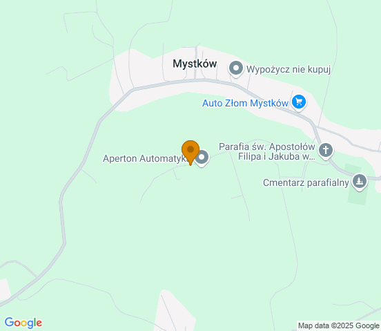 Mapa dojazdu do warsztatu samochodowego w miejscowości Kamionka