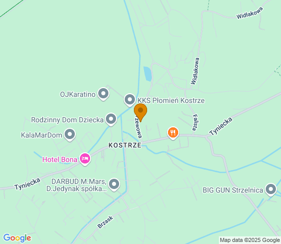 Mapa dojazdu do warsztatu samochodowego w miejscowości Kraków