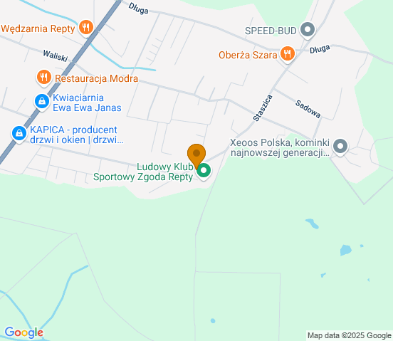 Mapa dojazdu do warsztatu samochodowego w miejscowości Tarnowskie Góry